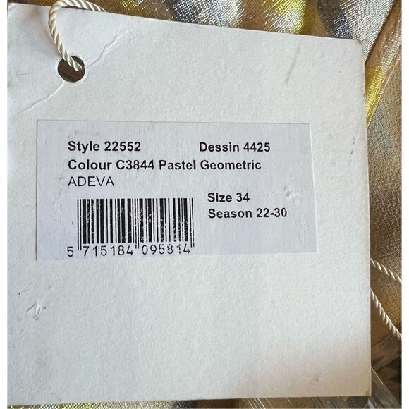 Baum Und Pferdgarten Adeva Midi Dress Pastel Yellow NWT Size 34/X-Small - Picture 10 of 10